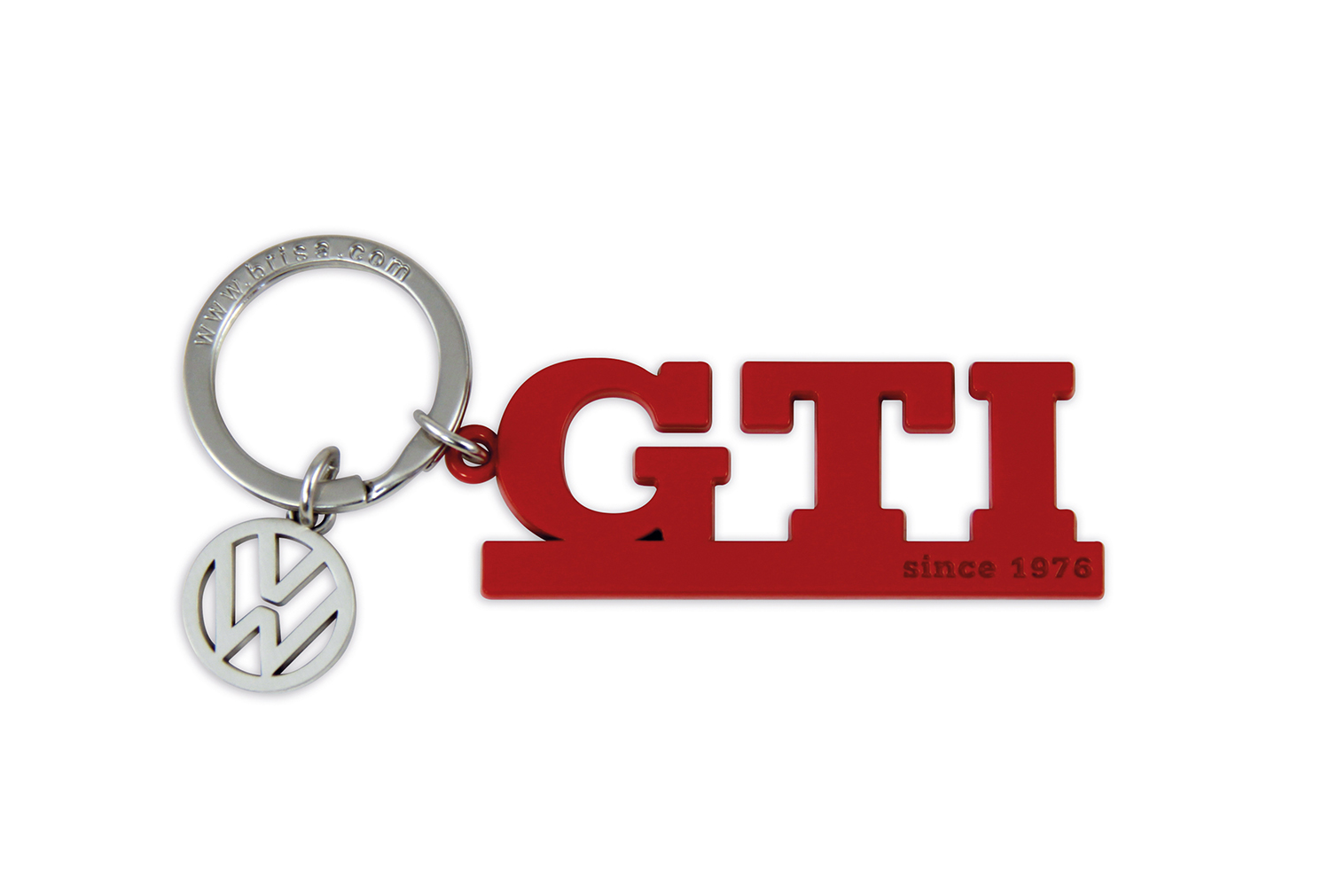 GTI Schlüsselanhänger mit Charm in Sichtverpackung - Since 1976/Rot - 600514909747