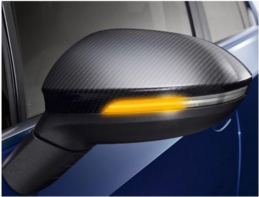 Original VW LED-Außenspiegelblinker animiert, dunkel getönt - 5H0052215