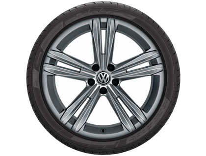 VW Sommer-Komplettrad 215/50 R18 96Y XL, Pirelli Cinturato P7, Sebring, Grau Metallic *SO ServOff*