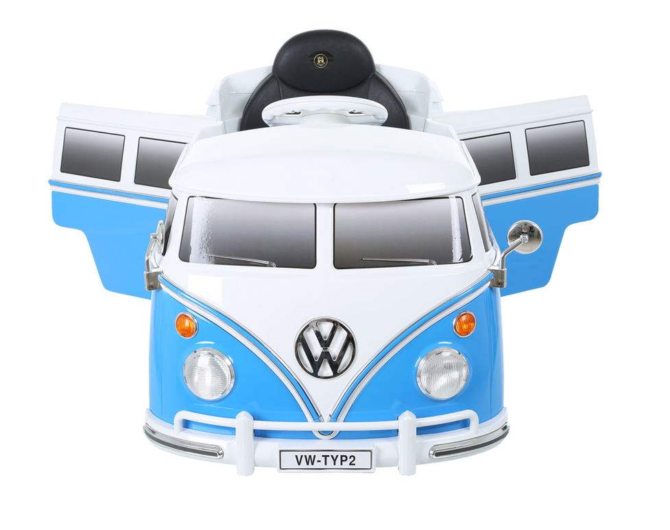 VW T1 Bulli in Blau, Kinder-Elektroauto